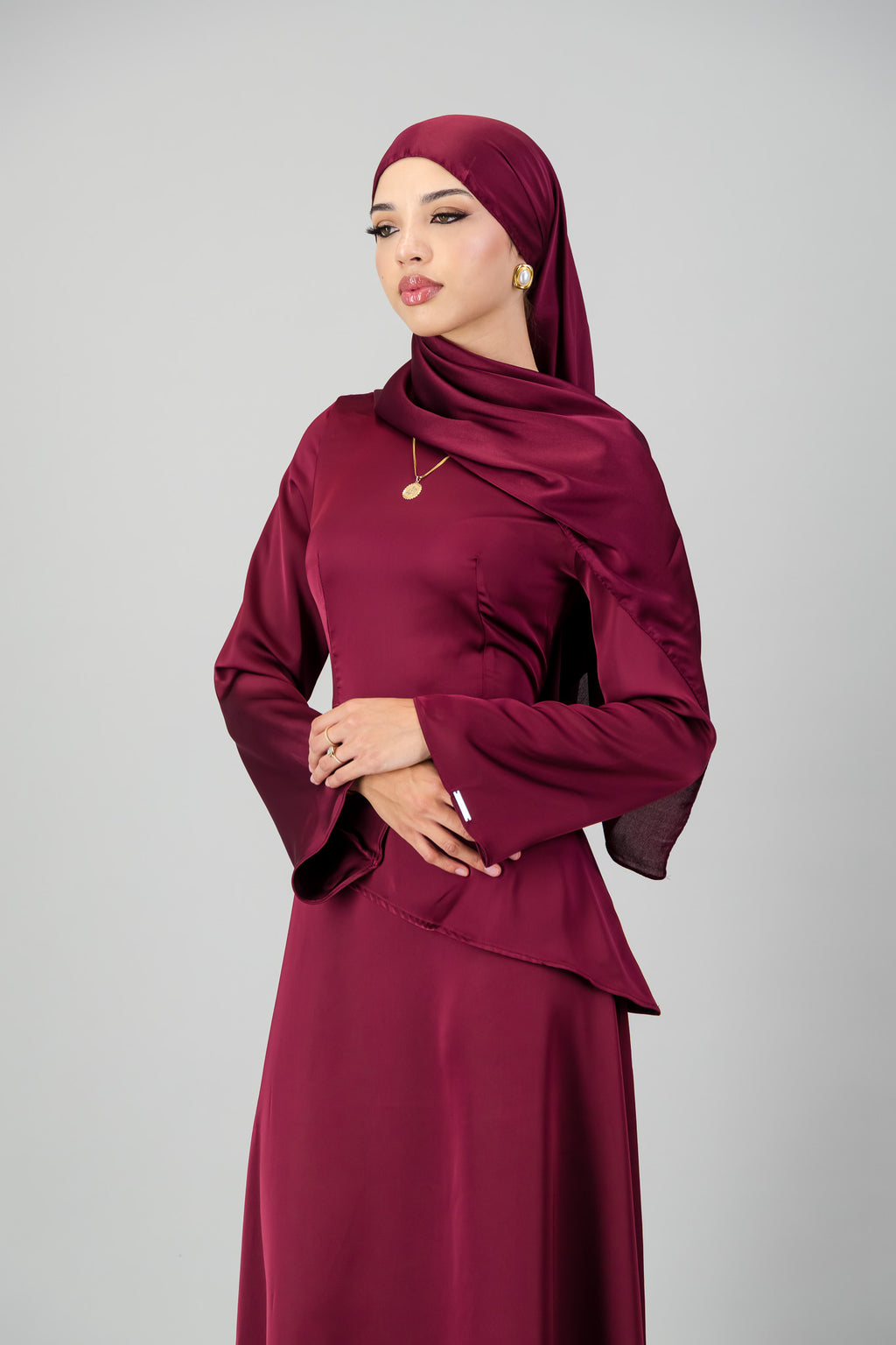 BURGUNDY Satin