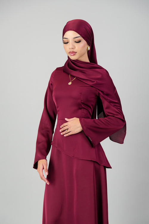 BURGUNDY Satin