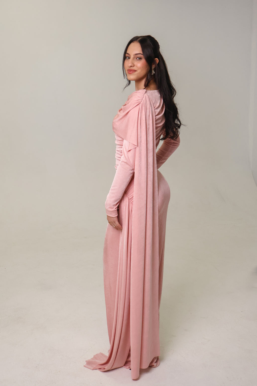 KIRA KNIT DRESS - BLUSH