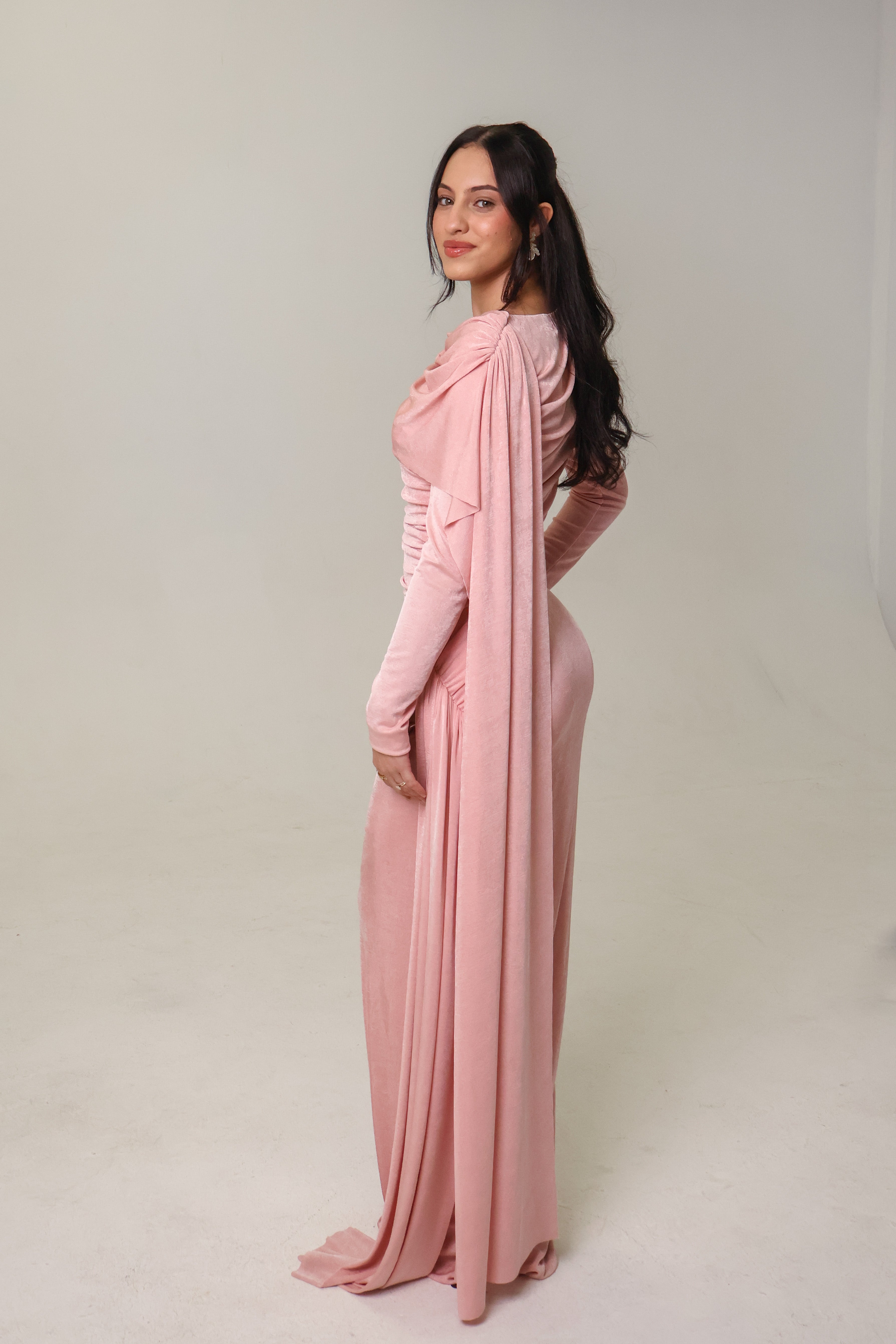 KIRA KNIT DRESS - BLUSH