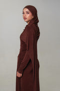 KIRA KNIT DRESS - ESPRESSO