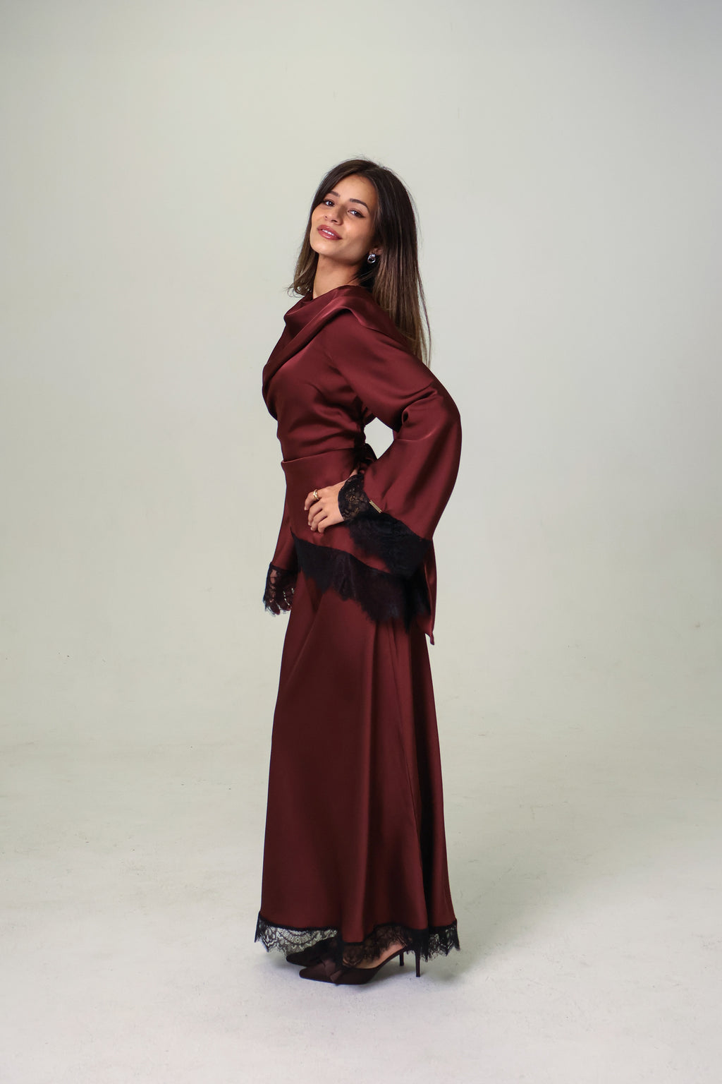 SHANUR  SET - CHESTNUT