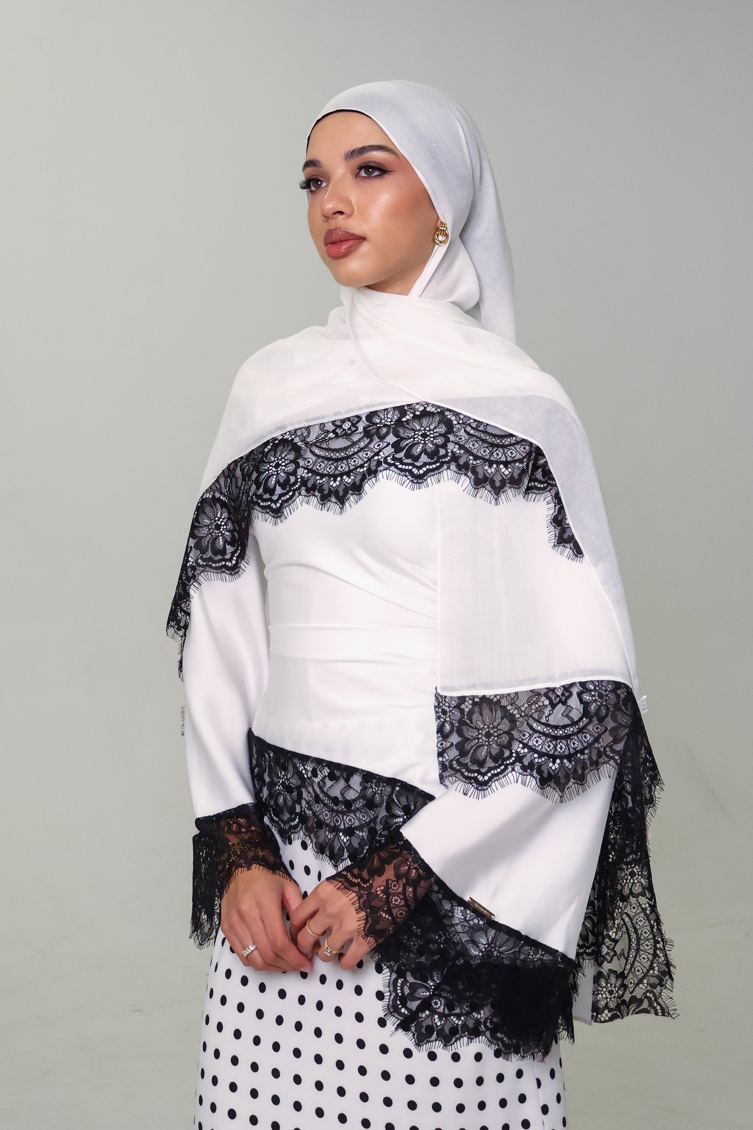 SABRIN SET - POLKADOT BLANC