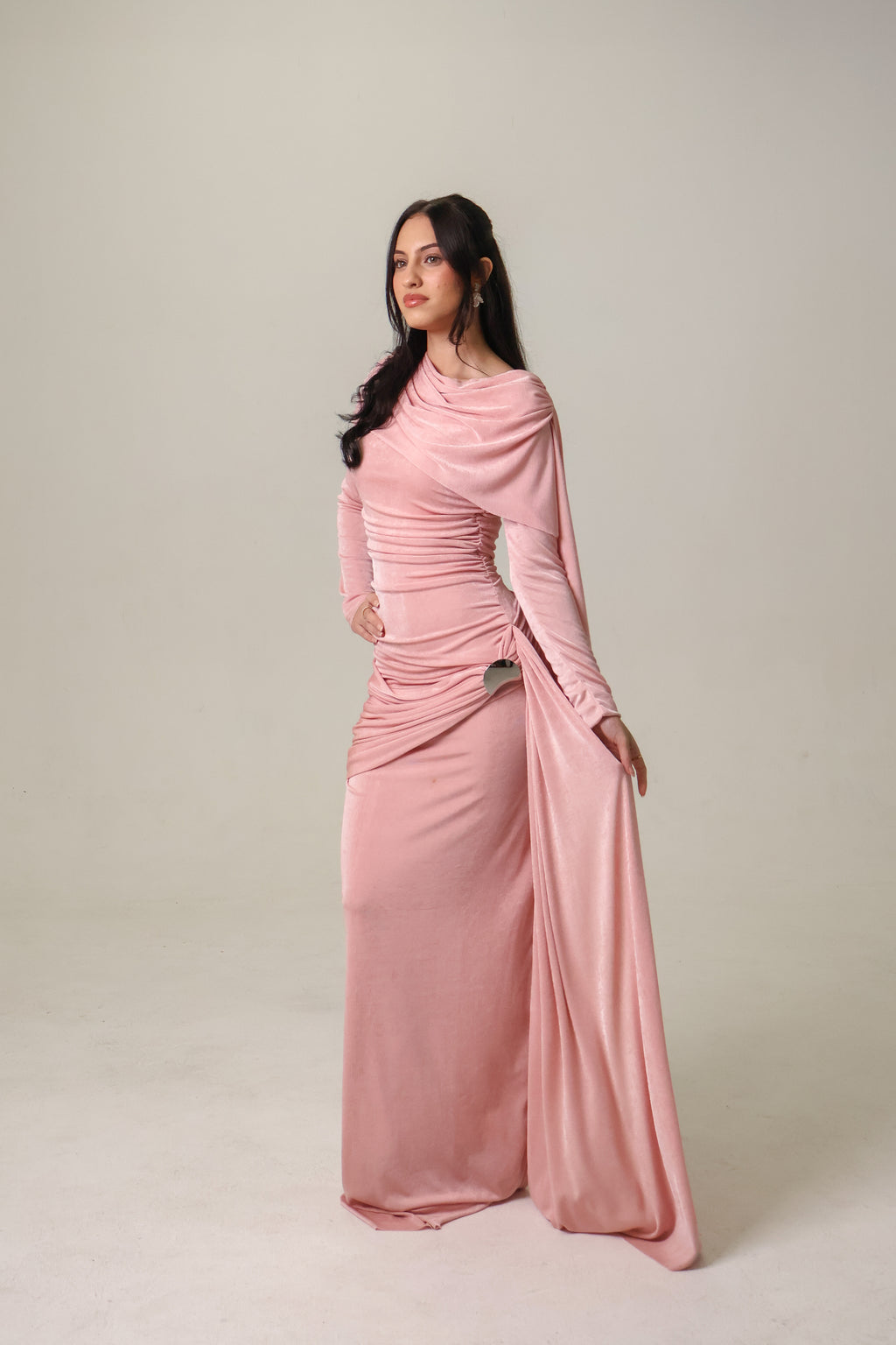 KIRA KNIT DRESS - BLUSH